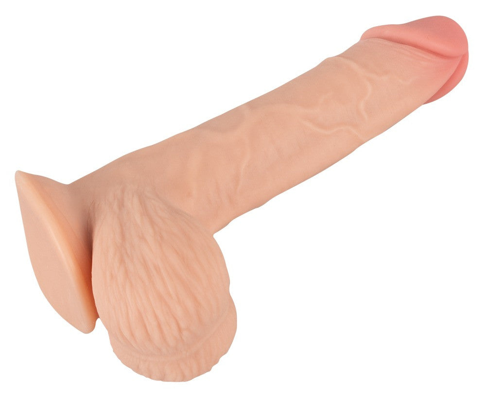 NATURE SKIN - DILDÓ BŐRREL - 19CM (NATÚR)