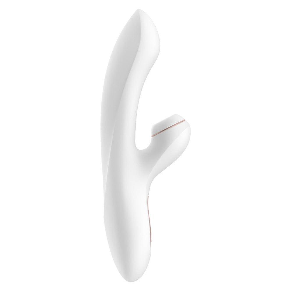 SATISFYER PRO+ G-SPOT - CSIKLÓIZGATÓ ÉS G-PONT VIBRÁTOR (FEHÉR)