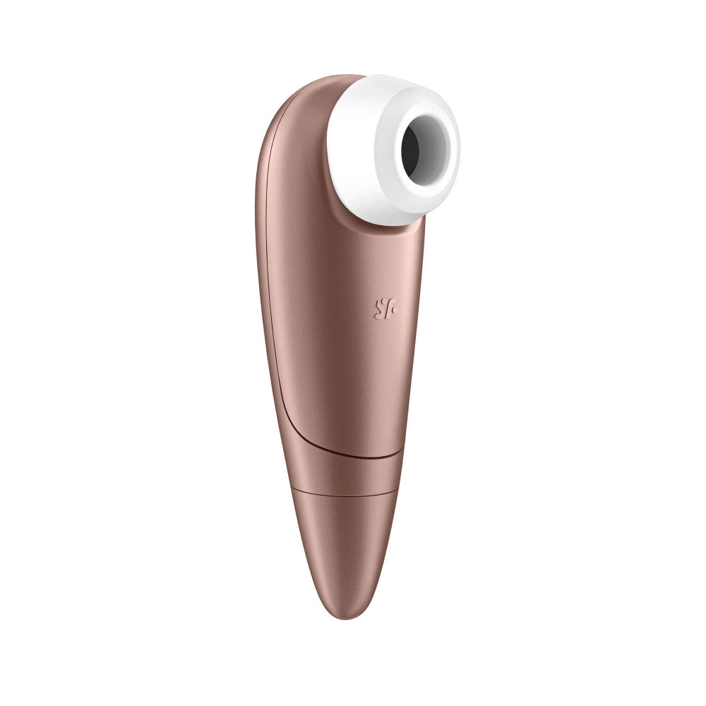 SATISFYER 1 NUMBER ONE - VÍZÁLLÓ LÉGHULLÁMOS CSIKLÓIZGATÓ (BARNA)