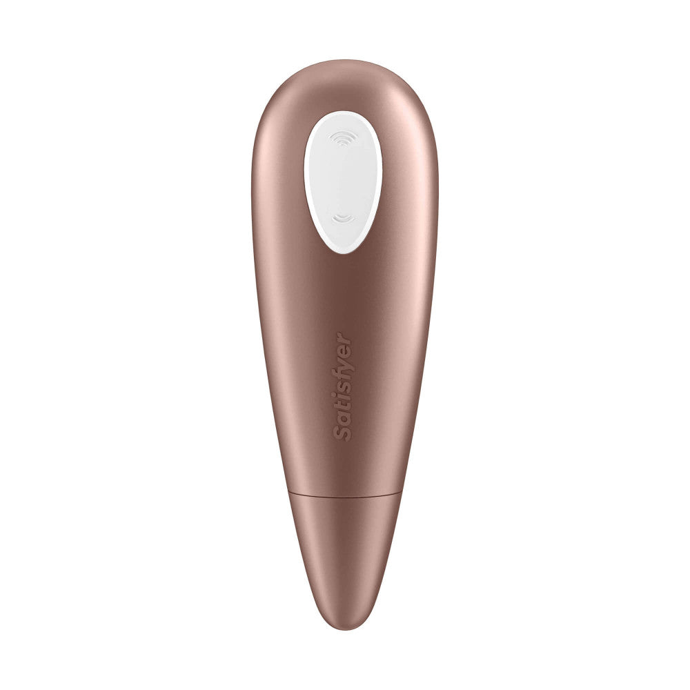 SATISFYER 1 NUMBER ONE - VÍZÁLLÓ LÉGHULLÁMOS CSIKLÓIZGATÓ (BARNA)