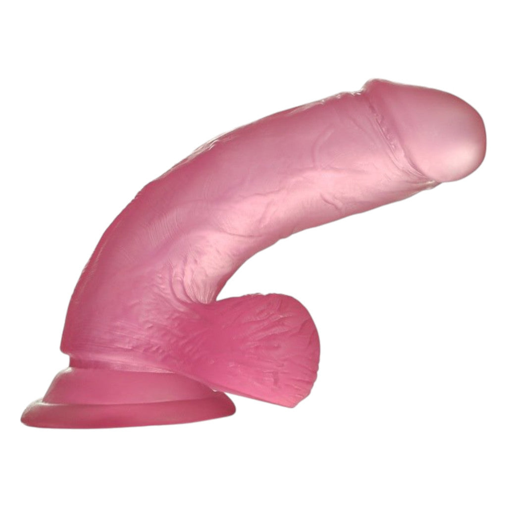 LOVETOY JELLY STUDS - TALPAS ÉLETHŰ DILDÓ - 15CM (PINK)