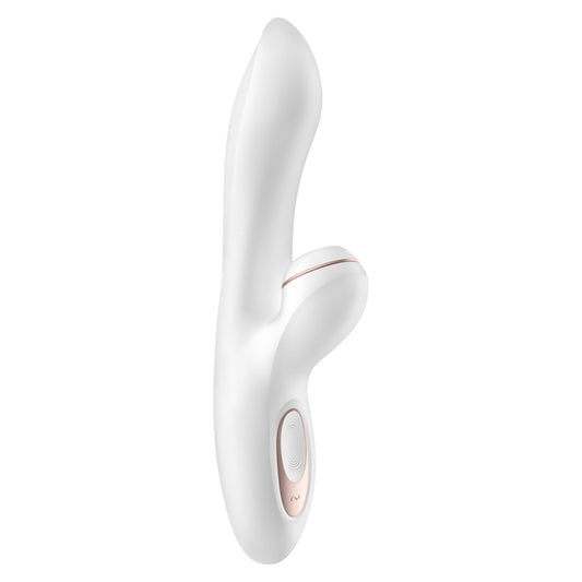 SATISFYER PRO+ G-SPOT - CSIKLÓIZGATÓ ÉS G-PONT VIBRÁTOR (FEHÉR)