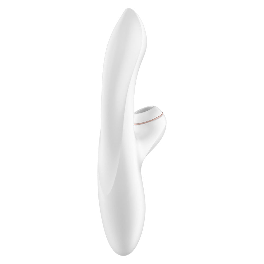 SATISFYER PRO+ G-SPOT - CSIKLÓIZGATÓ ÉS G-PONT VIBRÁTOR (FEHÉR)