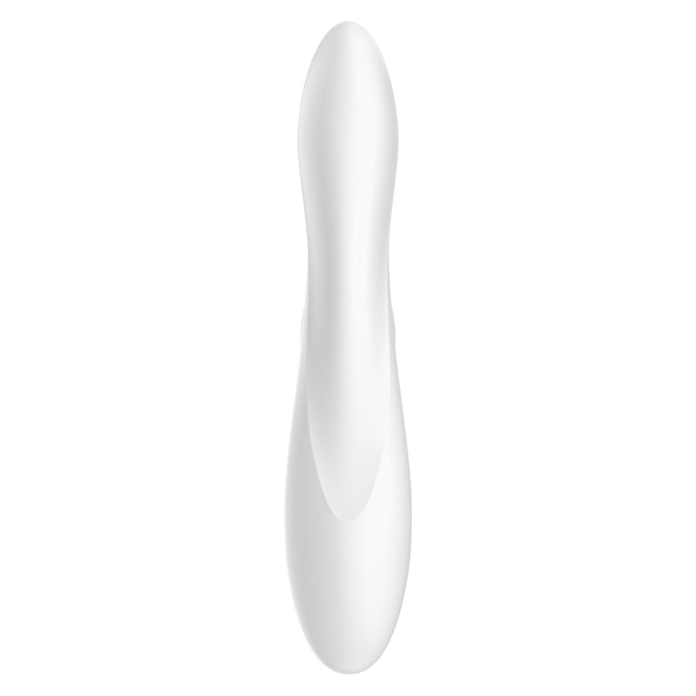 SATISFYER PRO+ G-SPOT - CSIKLÓIZGATÓ ÉS G-PONT VIBRÁTOR (FEHÉR)